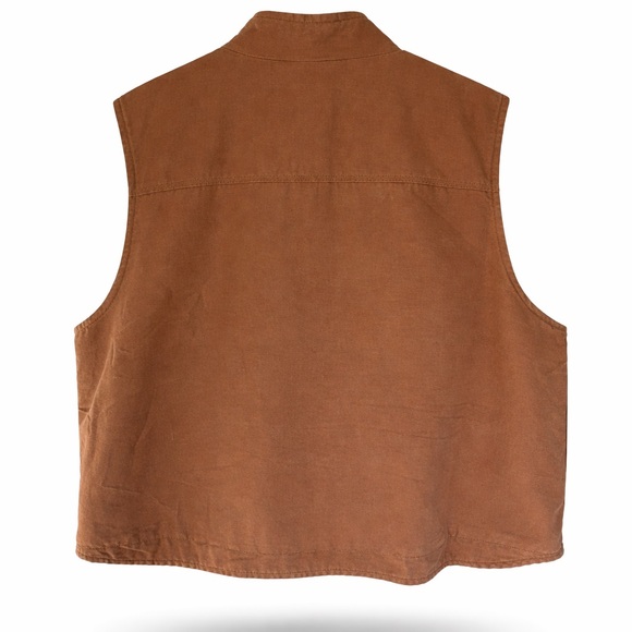 Carhartt Tan Sherpa-Lined Work Vest FR fire rated - Picture 2 of 4